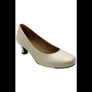 ARRAY Women's Flatter Heel White/Pearl - Wide